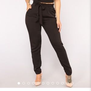 New classic tie waist pants